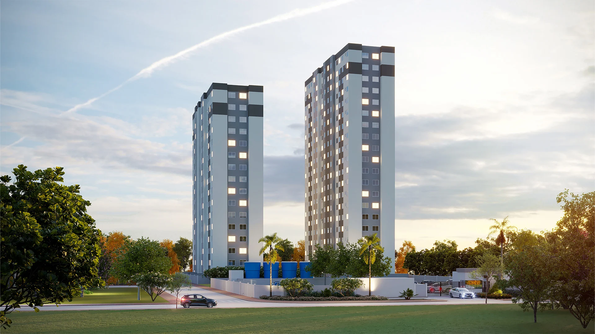 Smart Garden - Apartamentos 2 Quartos - Grama em Grama